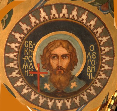 Heilige Prins Roman Olegovich van Ryazan door Viktor Mikhaylovich Vasnetsov