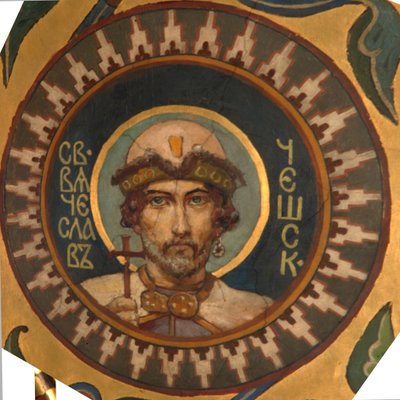 Sint Wenceslaus I, Hertog van Bohemen, 1885-1896 door Viktor Mikhaylovich Vasnetsov