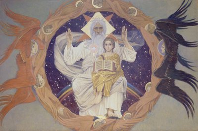 De Heilige Drie-eenheid Otechestvo, 1907 door Viktor Mikhaylovich Vasnetsov