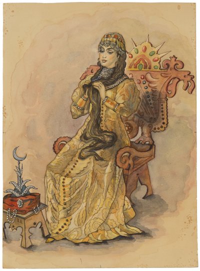De Prinses Die Nooit Lachte Nesmeyana, 1896 door Viktor Mikhaylovich Vasnetsov