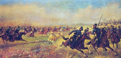 De Slag bij Mir op 9 juli 1812, 1912 door Viktor Viketyevich Masurovsky
