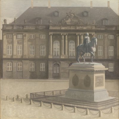 Amalienborg Plein, Kopenhagen door Vilhelm Hammershøi