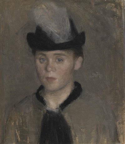 Ida Ilsted, de verloofde van de kunstenaar. Schets door Vilhelm Hammershøi