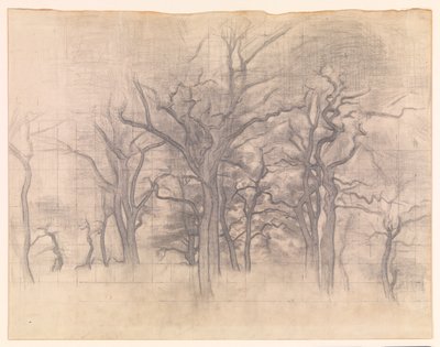 Eikenbomen door Vilhelm Hammershøi
