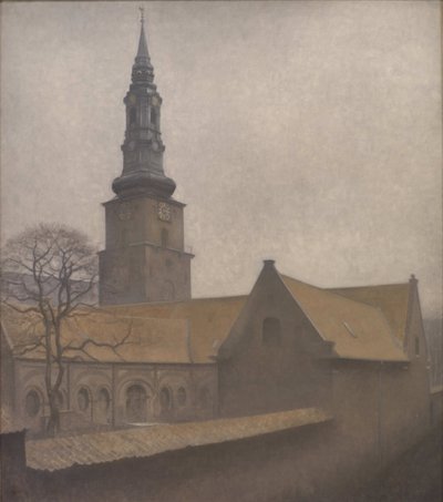 Sint-Petrikerk, Kopenhagen, 1906 door Vilhelm Hammershøi