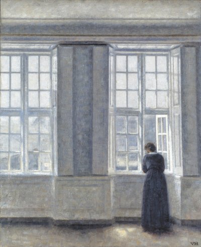 De Hoge Ramen door Vilhelm Hammershøi