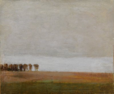 Uitzicht op Jægersborg Allé. Gentofte, ten noorden van Kopenhagen door Vilhelm Hammershøi