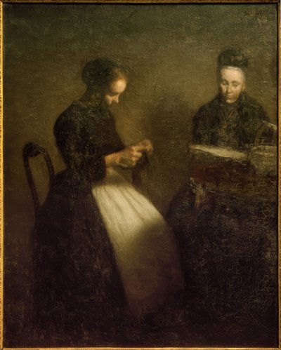 Avondinterieur door Vilhelm Hammershoi