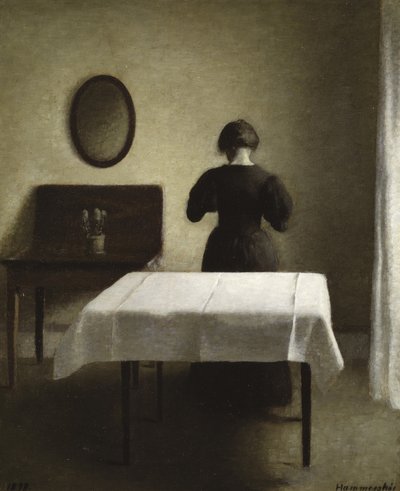 Interieur, 1898 door Vilhelm Hammershoi