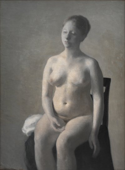 Naakt vrouwelijk model, 1889 door Vilhelm Hammershoi