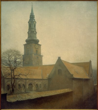 Petrikerk door Vilhelm Hammershoi
