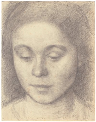Portret van Ida, de vrouw van de kunstenaar, 1898 door Vilhelm Hammershoi