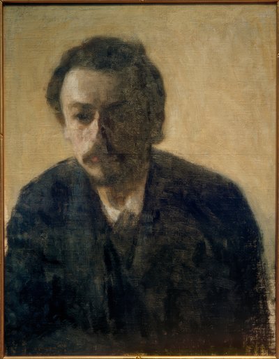 Zelfportret V. Hammershøi, 1891 door Vilhelm Hammershoi