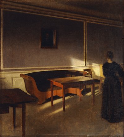 Zonneschijn in de Woonkamer, No.1, 1903 door Vilhelm Hammershoi
