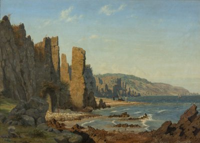 Strandformatie op Bornholm. Scène van Rø door Vilhelm Kyhn