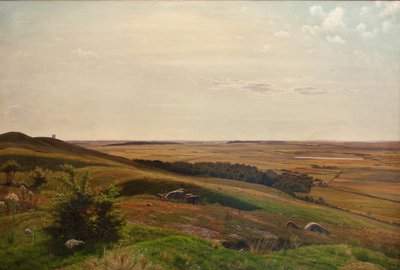 Berghelling in de Buurt van Horsens. Namiddag door Vilhelm Kyhn