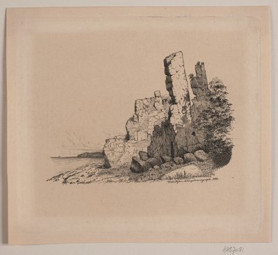 Rotskust van Bornholm door Vilhelm Kyhn
