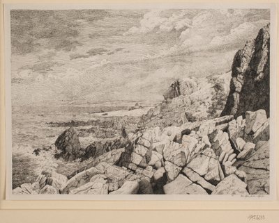 Bornholmse Rotskust door Vilhelm Kyhn