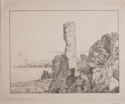 Rotskust op Bornholm door Vilhelm Kyhn