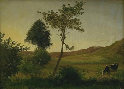 Landschap bij Hald tegen de avond door Vilhelm Kyhn