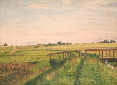 Landschap met een brug door Vilhelm Kyhn