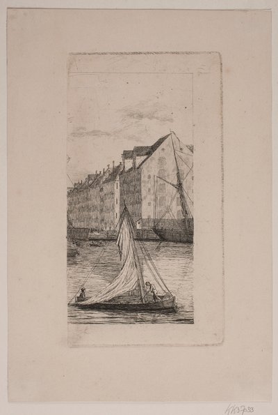 Buiten Nyhavn Kanaal door Vilhelm Kyhn