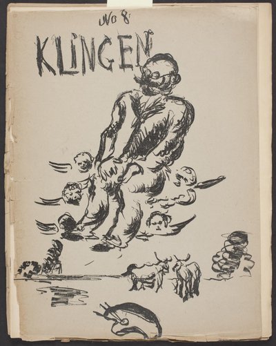 Omslag voor Klingen, Jaar III, nr. 8 door Vilhelm Lundstrøm