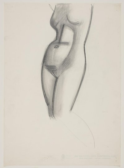 Vrouwelijk model, torso door Vilhelm Lundstrøm