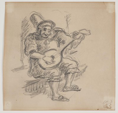 Luitspelende clown door Vilhelm Lundstrøm