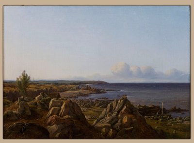 Uitzicht op de parochie van Østerlarsker door Vilhelm Petersen