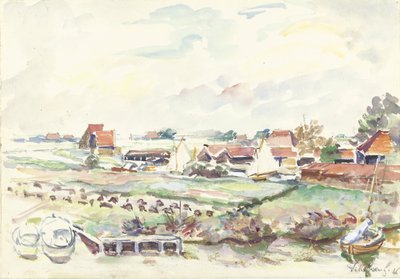 Landschap in Friesland door Villeboeuf