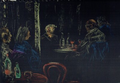 Publiek in Londense club door Vincent Alexander Booth