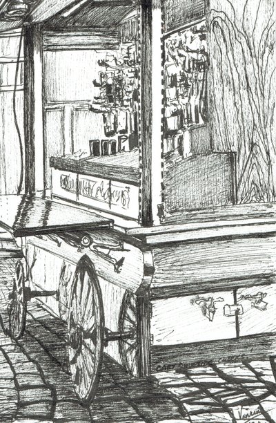Kar buiten Cheers Bar Boston USA, 2003 door Vincent Alexander Booth