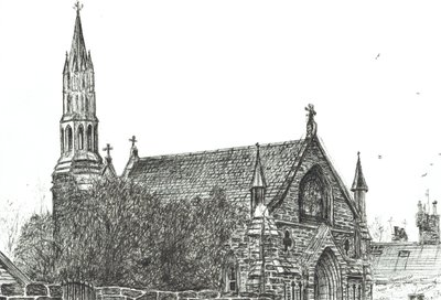 Kerk in Stonehaven, Schotland, 2007 door Vincent Alexander Booth
