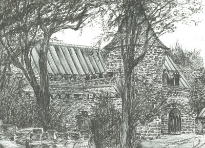 Kerk op weg naar Oban, 2007 door Vincent Alexander Booth