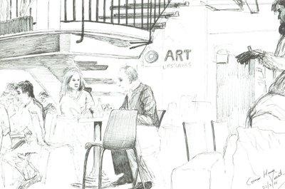 Hoekhuis met DJ, 2008 door Vincent Alexander Booth