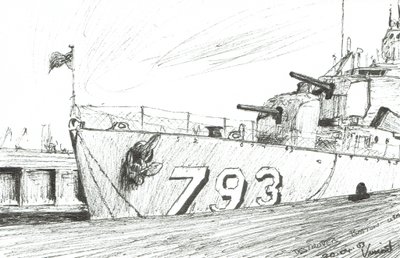 Destroyer 793 Boston Maritiem Museum, 2003 door Vincent Alexander Booth