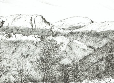 Dove Crag bij zonsopgang, 2003 door Vincent Alexander Booth