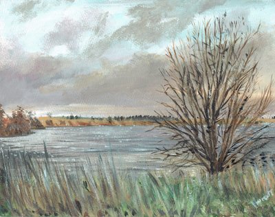 Fannyside Loch door Vincent Alexander Booth