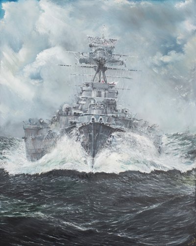 HMS Hood op weg naar Bismarck 23 mei 1941, 2014 door Vincent Alexander Booth