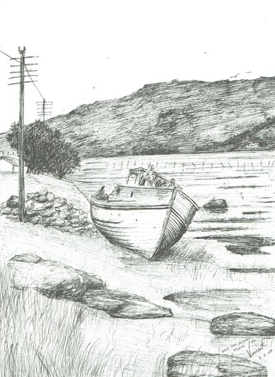 Halverwege Eiland Mull, 2007 door Vincent Alexander Booth