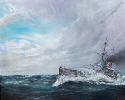 IJzeren honden zus - SMS Lutzow 1916, 2016 door Vincent Alexander Booth