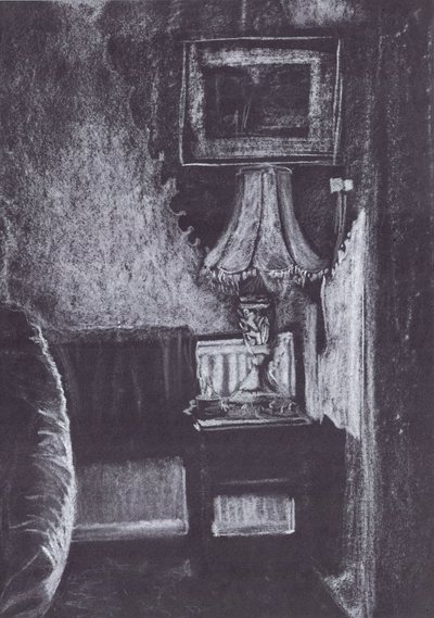 Lamp verlicht door kaarslicht door Vincent Alexander Booth