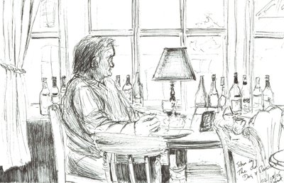Man in een kroeg na de maaltijd, 2006 door Vincent Alexander Booth