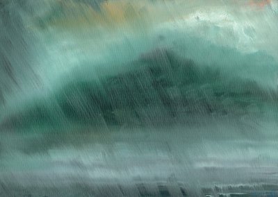Bergen regen, 2017 door Vincent Alexander Booth