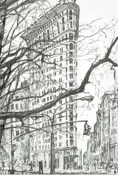 New York Flat Iron Gebouw door Vincent Alexander Booth