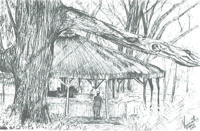 Buitenbar, meer Naivasha, 2006 door Vincent Alexander Booth