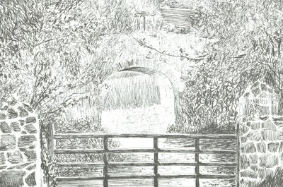 Pad onder boog Isle of Wight door Vincent Alexander Booth