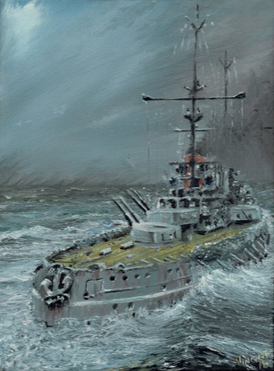 SMS Friedrich der Grosse bij Jutland 1916, 2016 door Vincent Alexander Booth