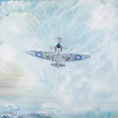 Spitfire aas van schoppen, 2016 door Vincent Alexander Booth